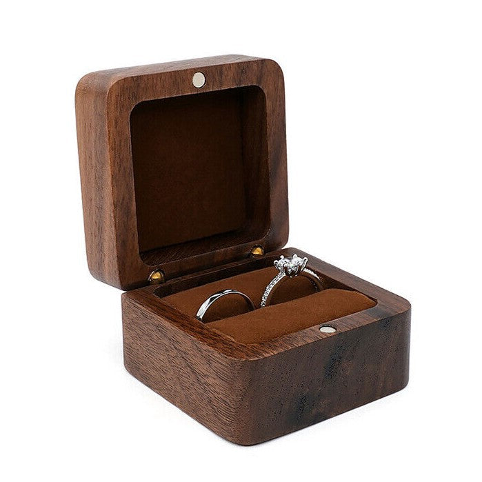 Boîte à bijoux mini en bois de luxe
