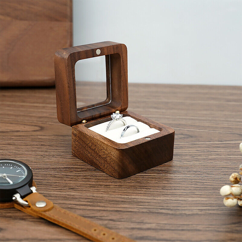 Boîte à bijoux mini en bois de luxe