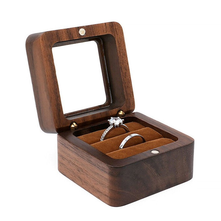 Boîte à bijoux mini en bois de luxe