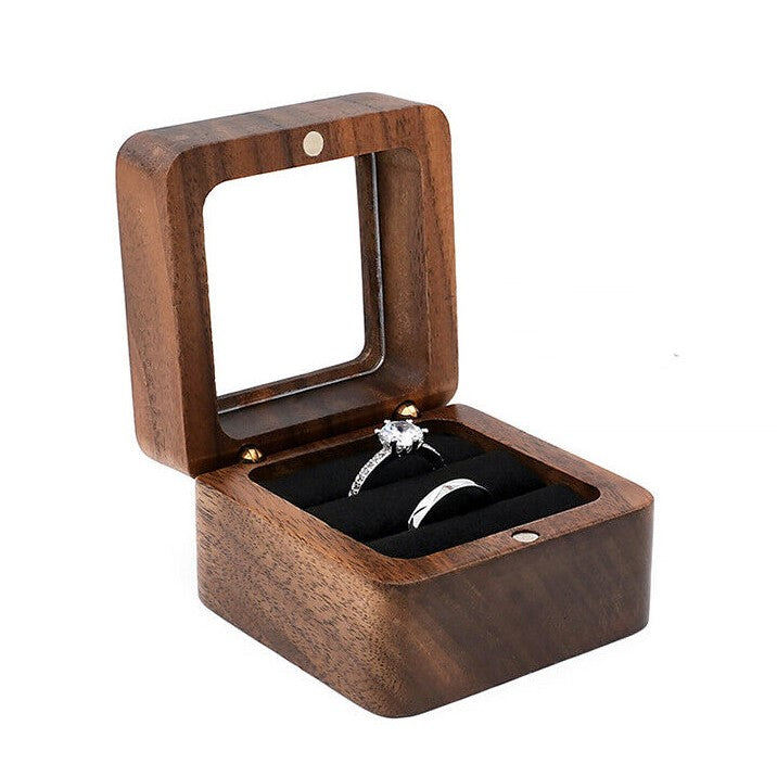 Boîte à bijoux mini en bois de luxe