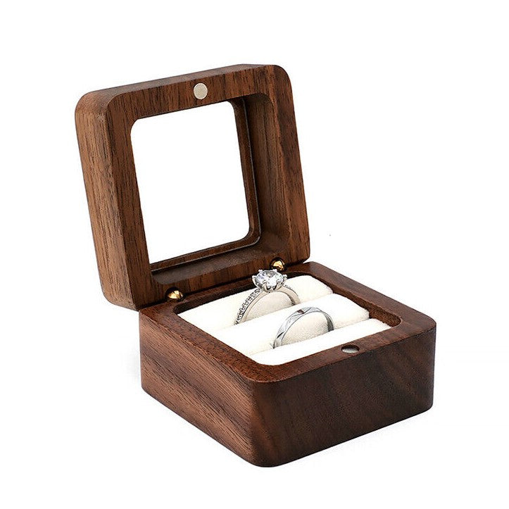 Boîte à bijoux mini en bois de luxe