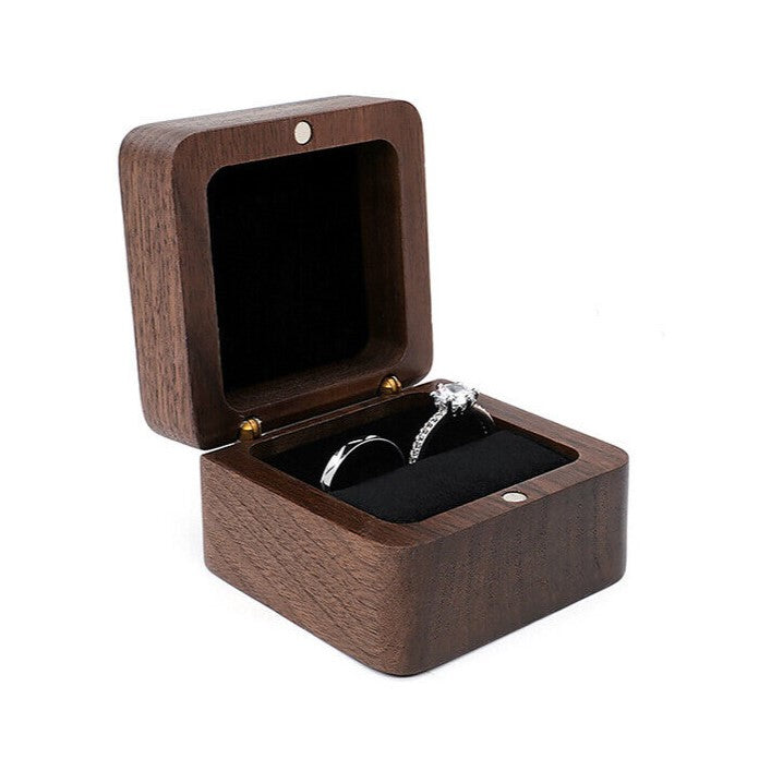 Boîte à bijoux mini en bois de luxe