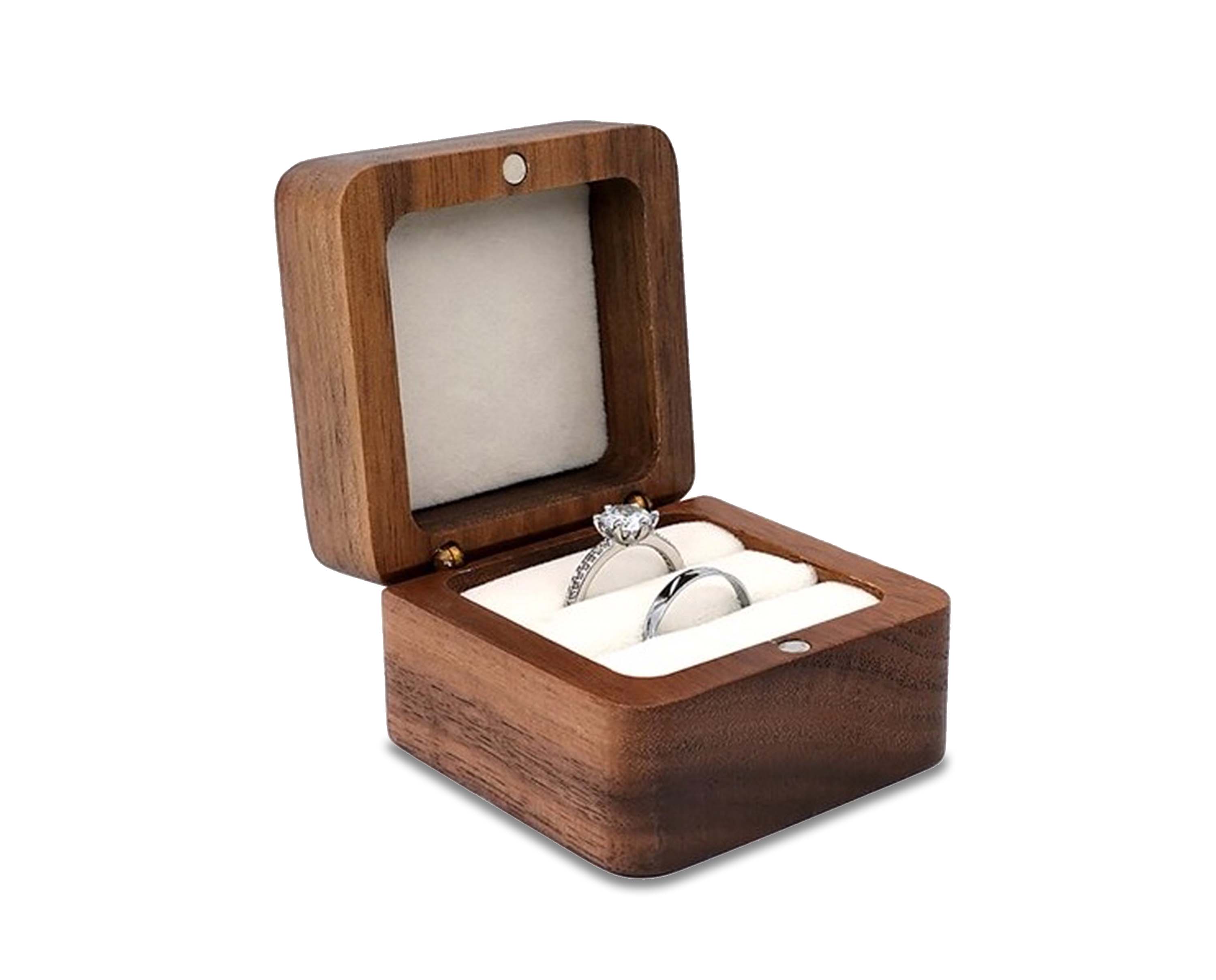 Boîtes en bois | Boîtes à bijoux en bois, Boîtes à alliances, Boîtes à boucles d'oreilles