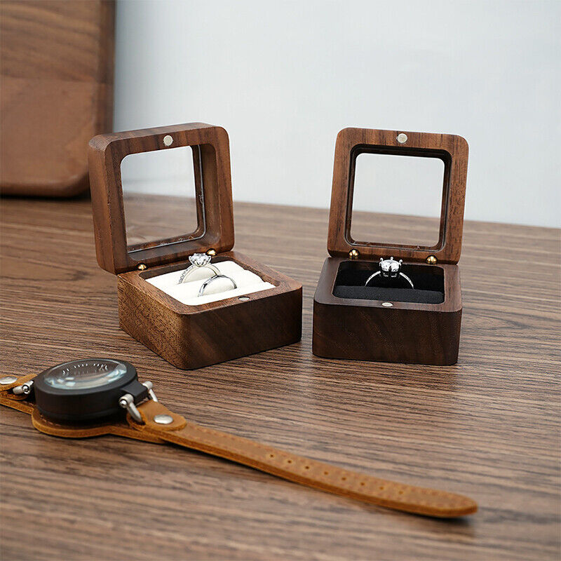 Boîte à bijoux mini en bois de luxe