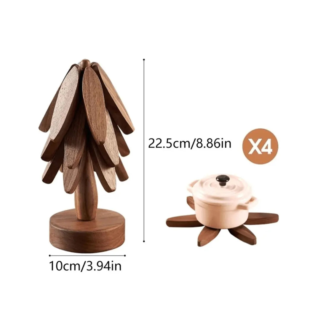 Sous-verres en bois élégants – NatureGuard