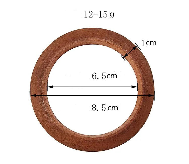 Bracelets ronds en bois ethniques