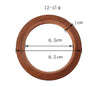 Bracelets ronds en bois ethniques