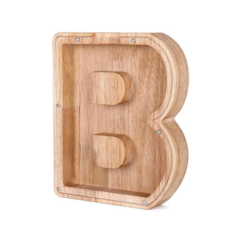 Tirelire Alphabet en Bois - LetterSaver