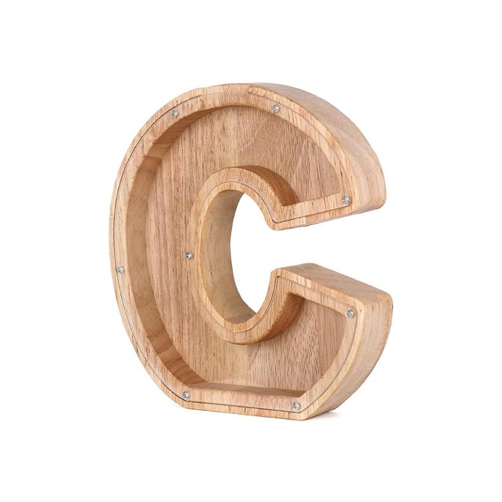 Tirelire Alphabet en Bois - LetterSaver