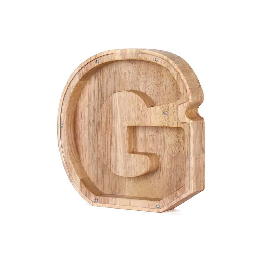 Tirelire Alphabet en Bois - LetterSaver