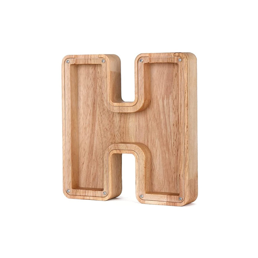 Tirelire Alphabet en Bois - LetterSaver