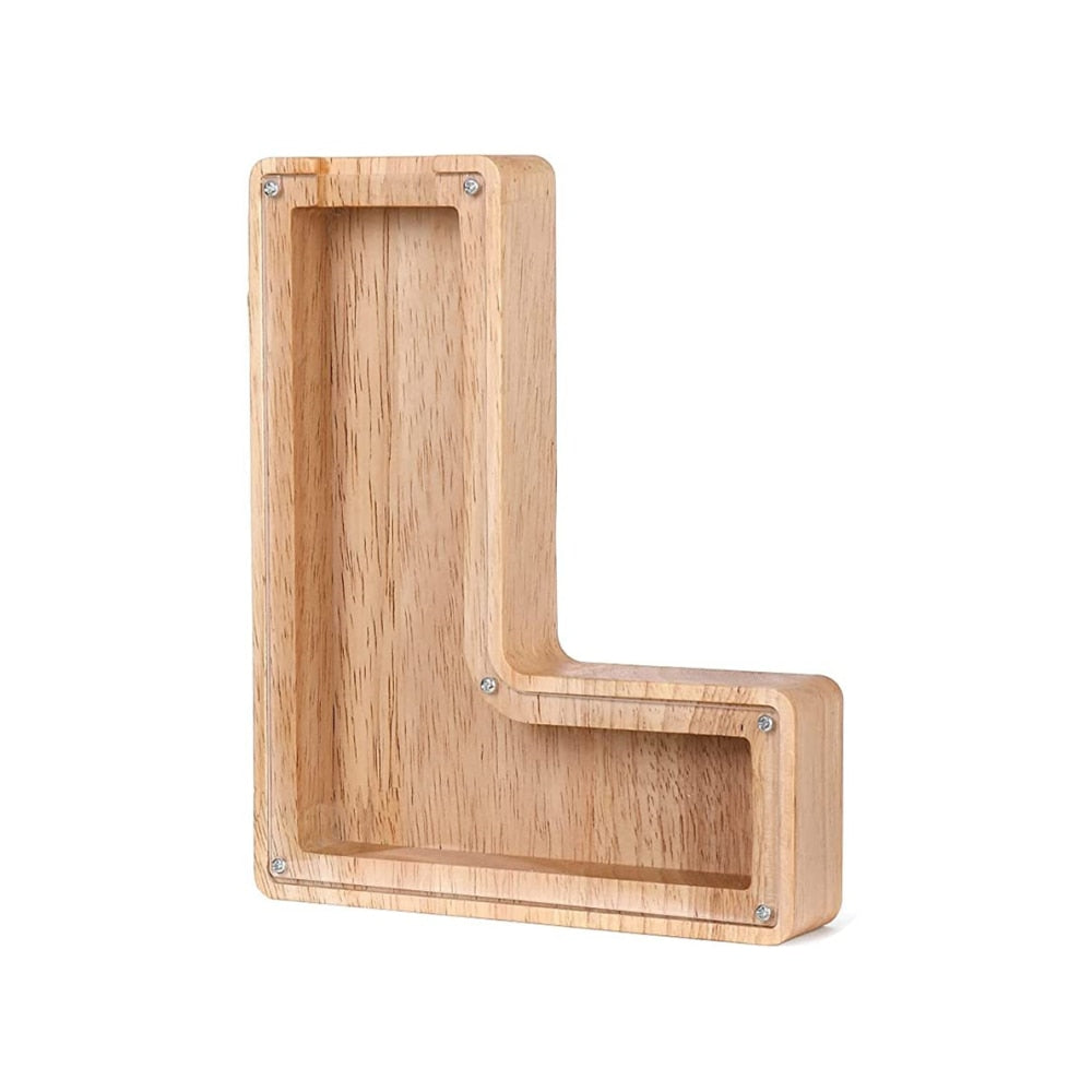 Tirelire Alphabet en Bois - LetterSaver