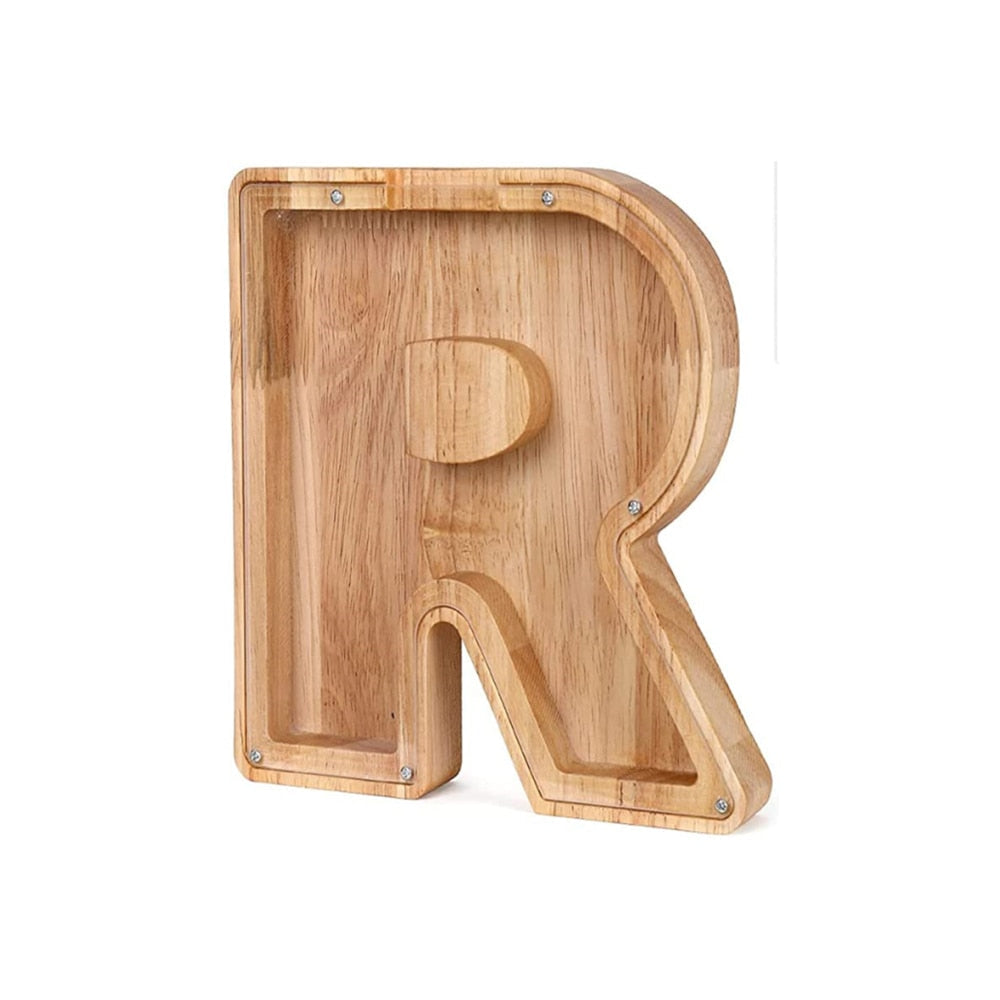 Tirelire Alphabet en Bois - LetterSaver