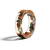 Bague en résine de bois transparente