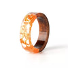 Bague en résine de bois transparente
