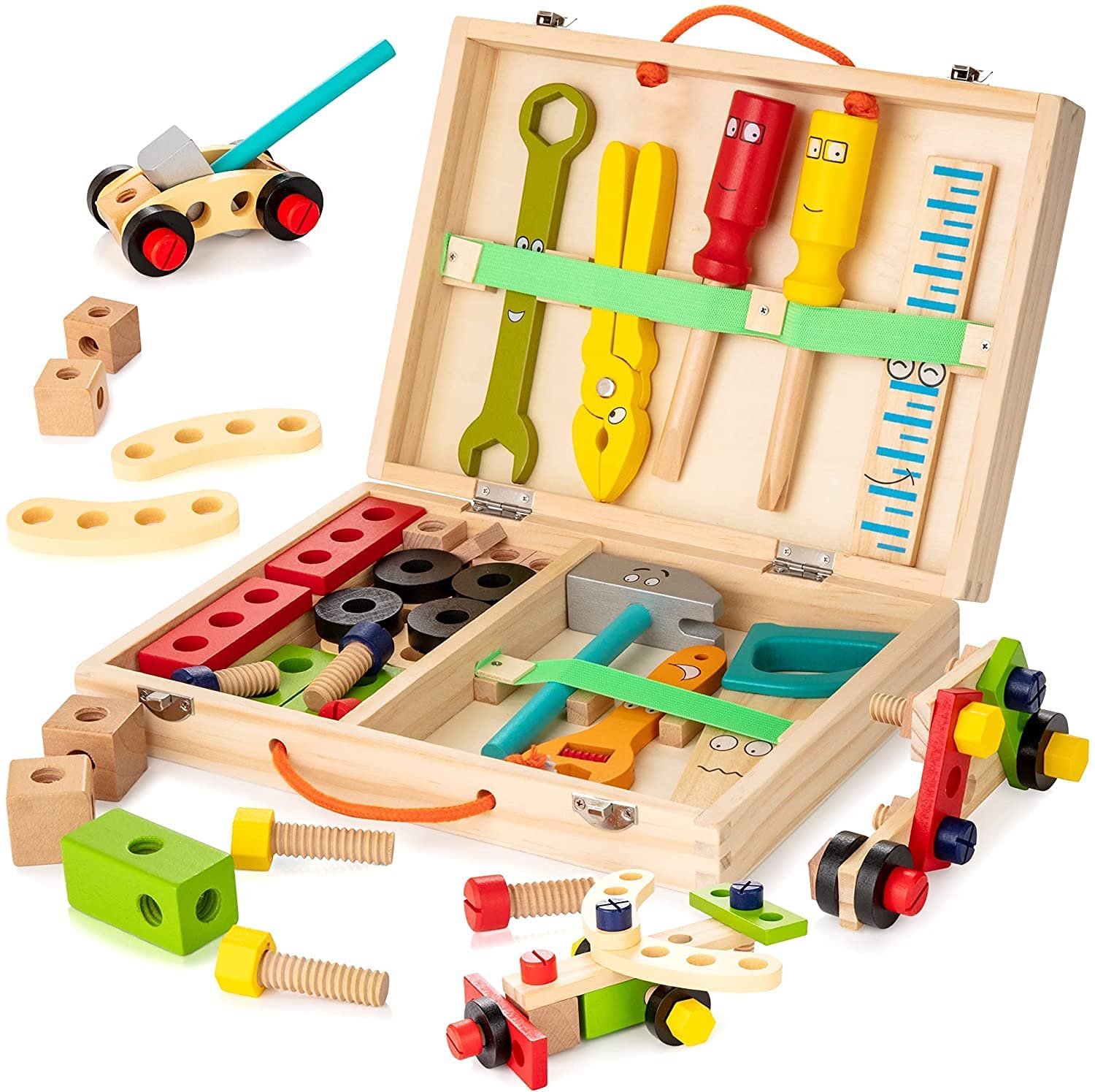 Boîte à Outils en Jouet pour Enfants - Éducatif et Sûr