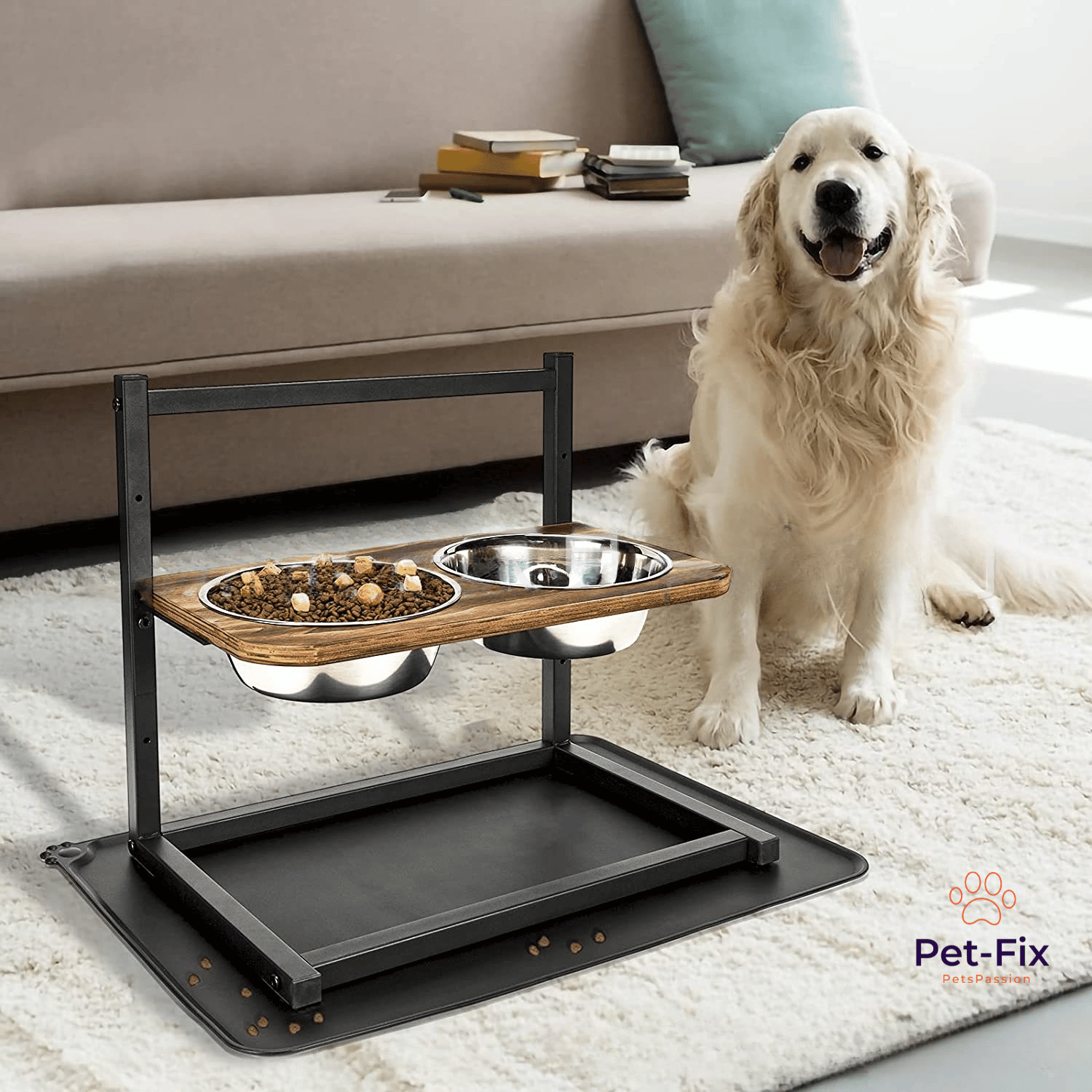 Station de Nourriture Élevée Premium pour Chiens - SnackHaven