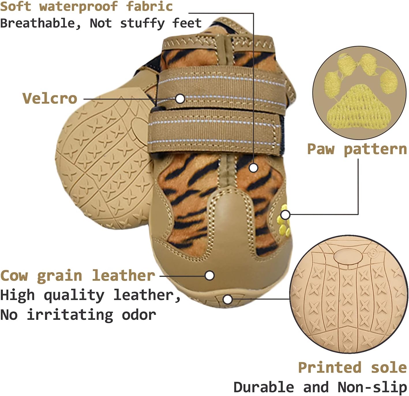 Bottes pour chiens toutes saisons pour des aventures en toute sécurité