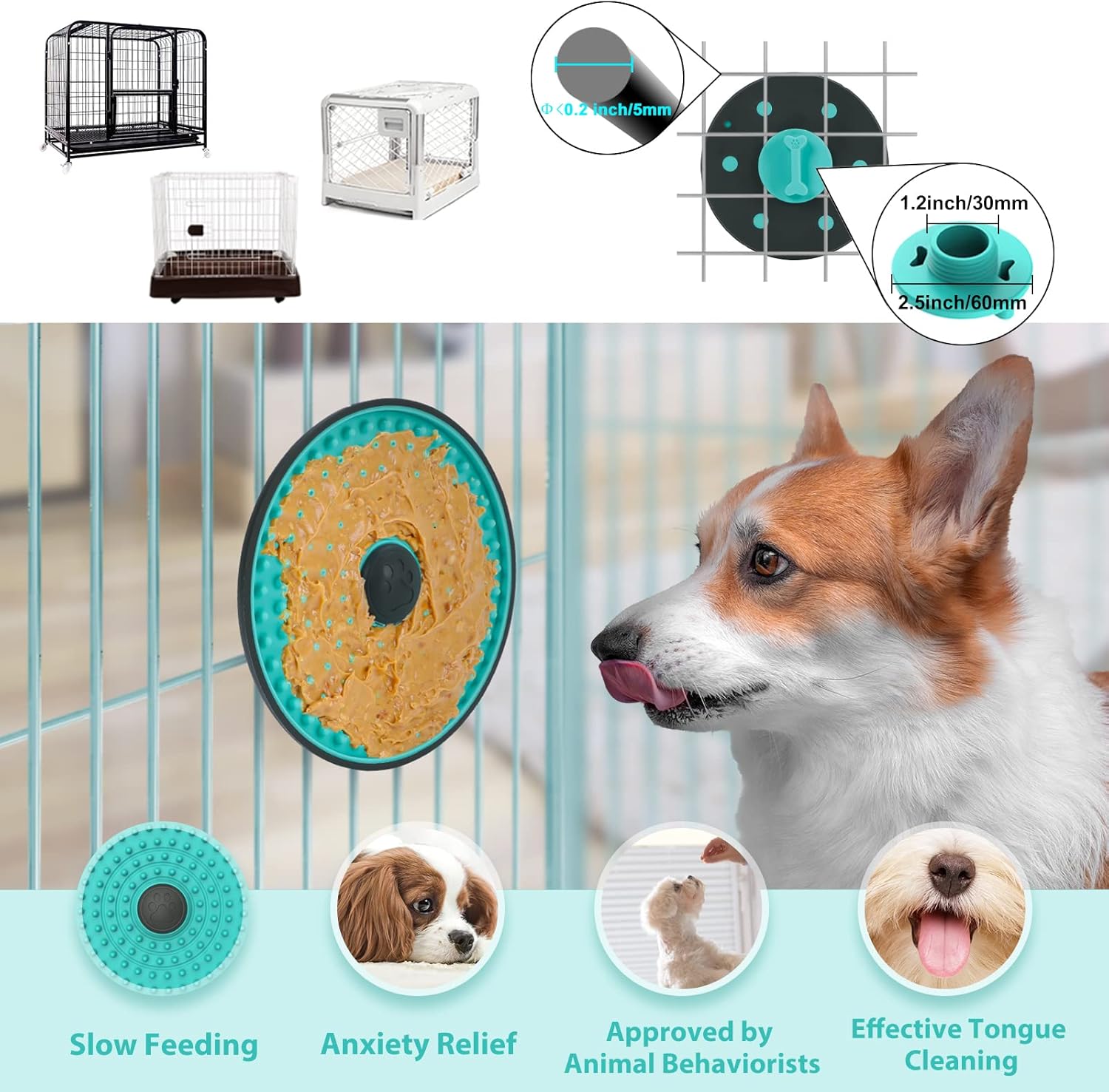 Tapis à lécher pour chien – Gamelle pour soulager l'anxiété