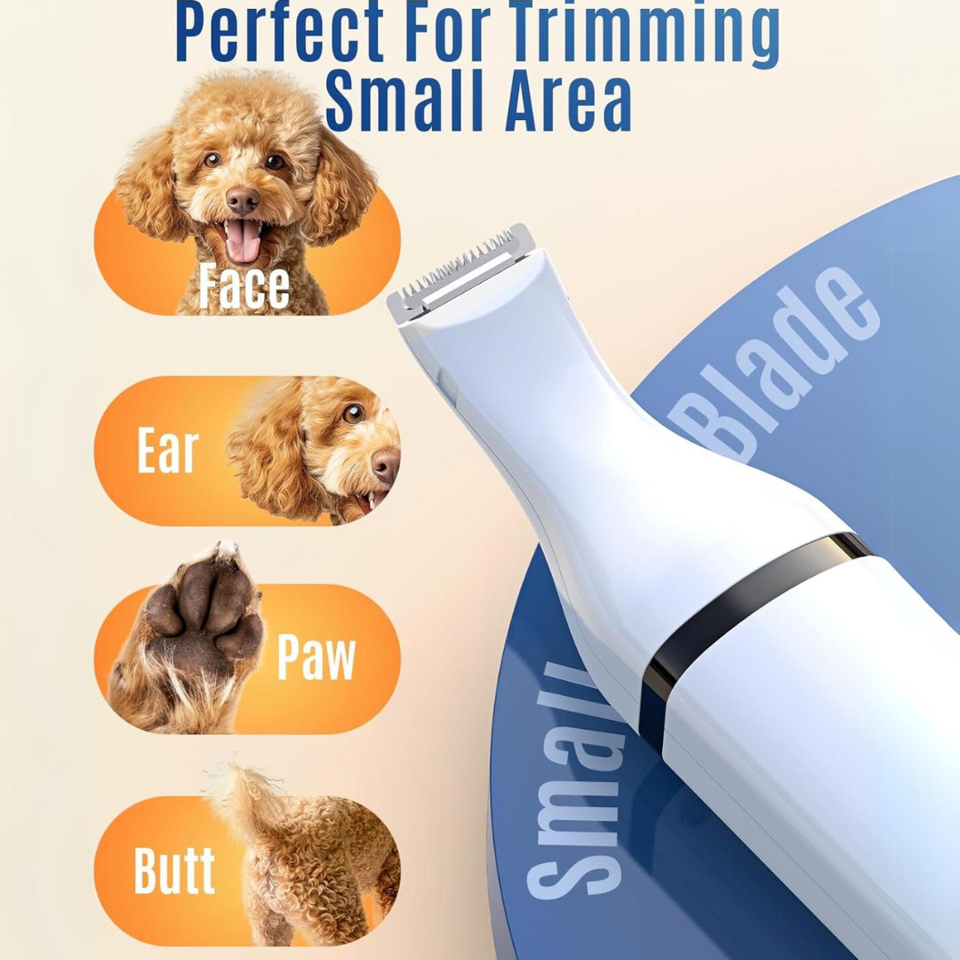 Tondeuse à poils pour animaux de compagnie avec lames doubles - Outil de toilettage silencieux et sans fil