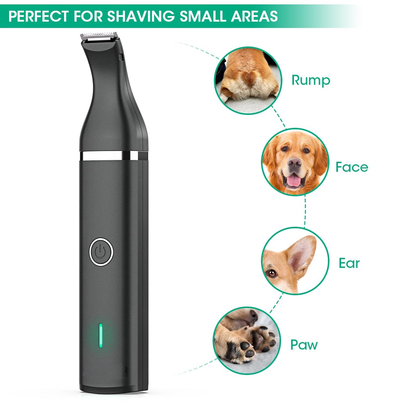Tondeuse à poils pour animaux de compagnie avec lames doubles - Outil de toilettage silencieux et sans fil