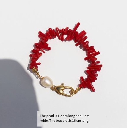 Bracelet en corail rouge