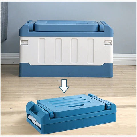 Bac de rangement pliable spacieux pour intérieur/extérieur avec siège