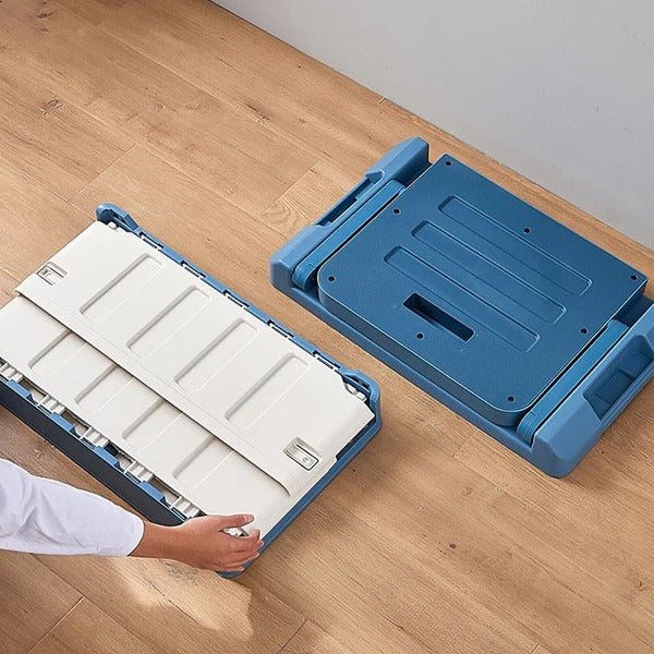 Bac de rangement pliable spacieux pour intérieur/extérieur avec siège