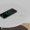 Table d'Appoint Moderne – Cadre en Acier Durable avec Finition en Pierre ou Bois