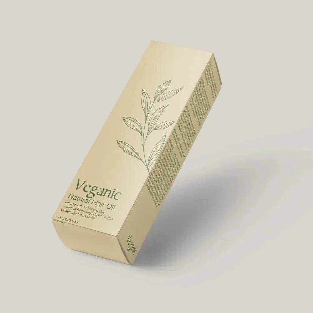 Veganic - Huile de Croissance Capillaire Naturelle 2 pièces