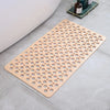 Tapis de Douche Antidérapant – Tapis de Bain Résistant à la Moisissure avec Ventouses & Orifices à Séchage Rapide