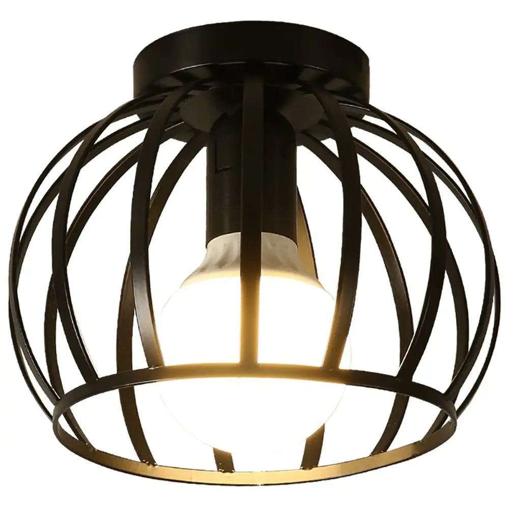 Aurub | Lampe de plafond industrielle noire