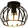 Aurub | Lampe de plafond industrielle noire
