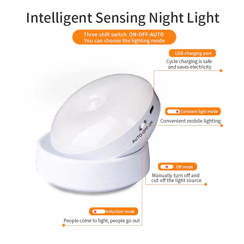 Capteur de mouvement intelligent avec éclairage nocturne - Elara