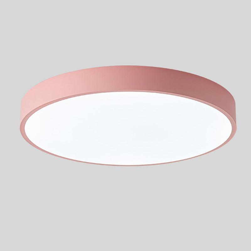 Applique de Plafond Circulaire en Bois Nordique pour Décoration Intérieure de Style Macaron & Éclairage Ambiant