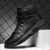 Bottes en Cuir Noir Fait Main - NoirCraft