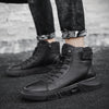 Bottes en Cuir Noir Fait Main - NoirCraft
