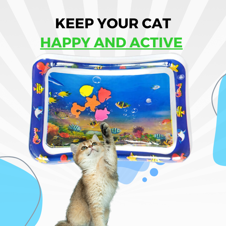Tapis de jeu aquatique interactif pour chats - AquaPaws