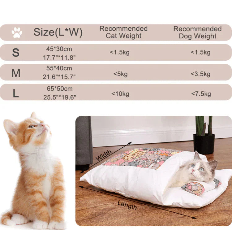Sac de couchage pour chat confortable – SnugKitty