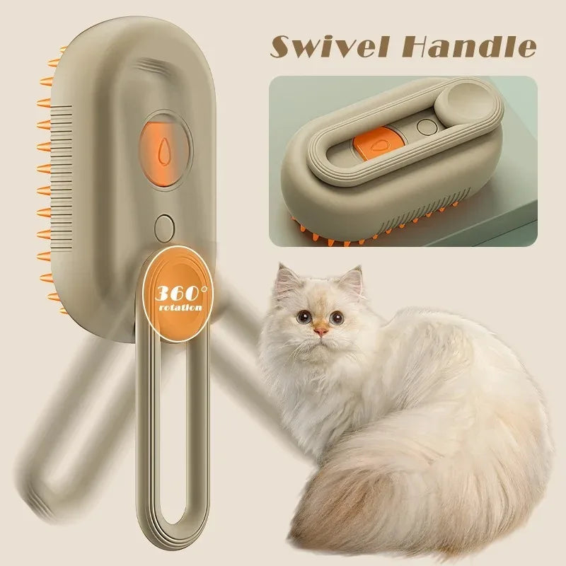 Brosse à vapeur électrique 3-en-1 pour animaux - SteamPet
