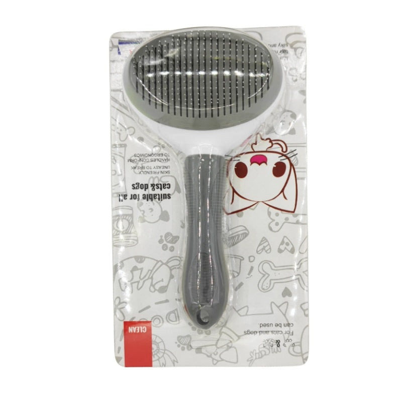 Brosse de Soins pour Animaux - Peigne Auto-nettoyant pour Chiens et Chats