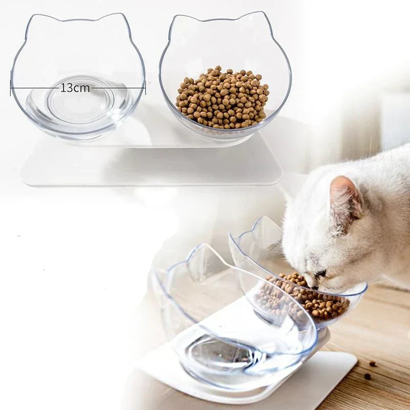 Station de nourriture surélevée pour chats - ErgoBowl
