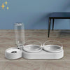 Bol de nourriture double avec distributeur d'eau automatique – HydraFeeder