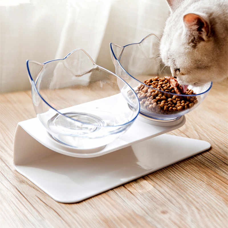 Station de nourriture surélevée pour chats - ErgoBowl