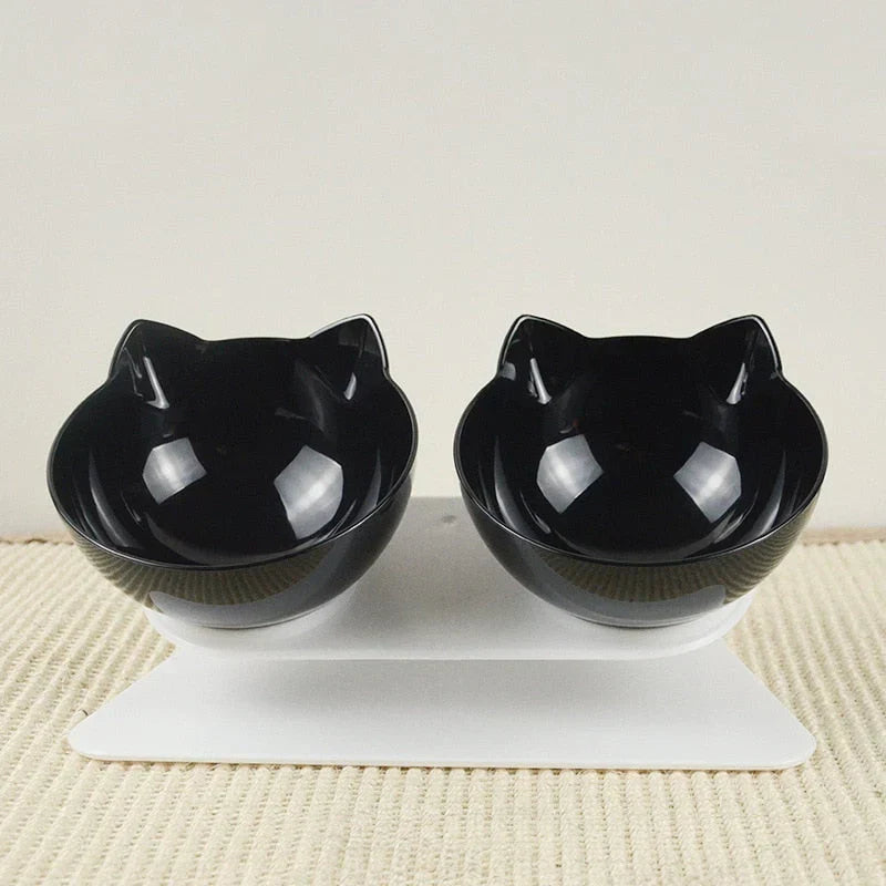 Station de nourriture surélevée pour chats - ErgoBowl