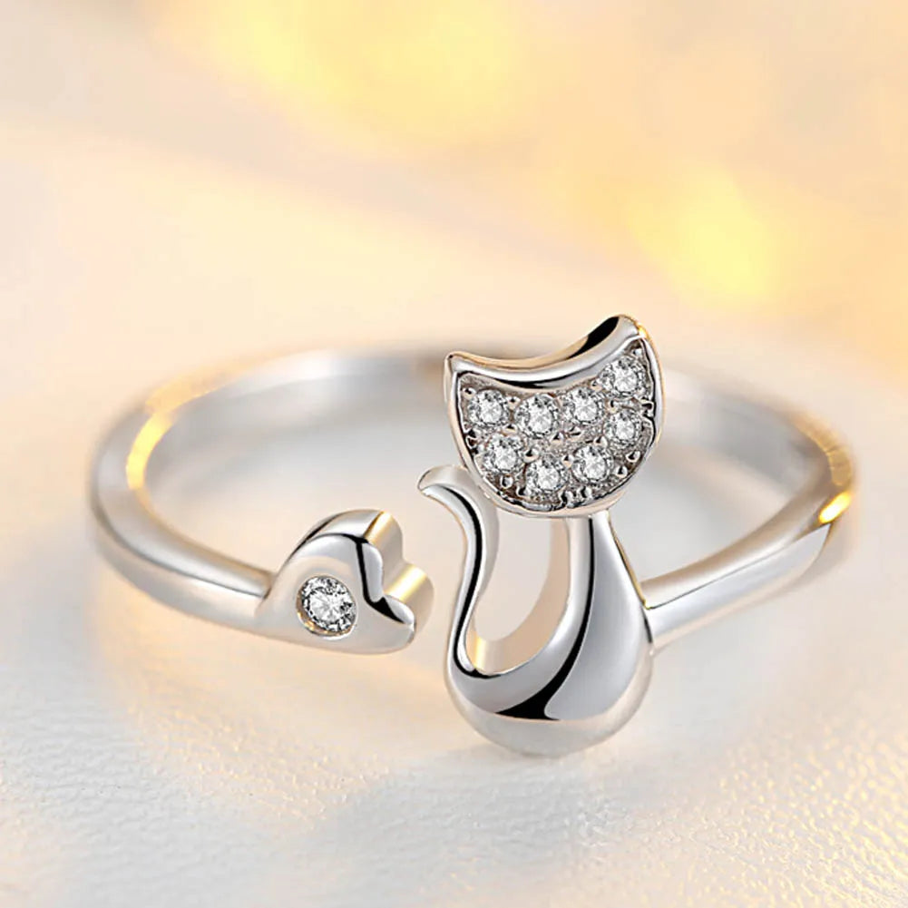 Bague de chat porte-bonheur