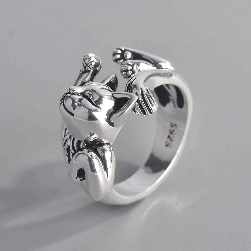 Bague Chat Chanceux (ajustable)