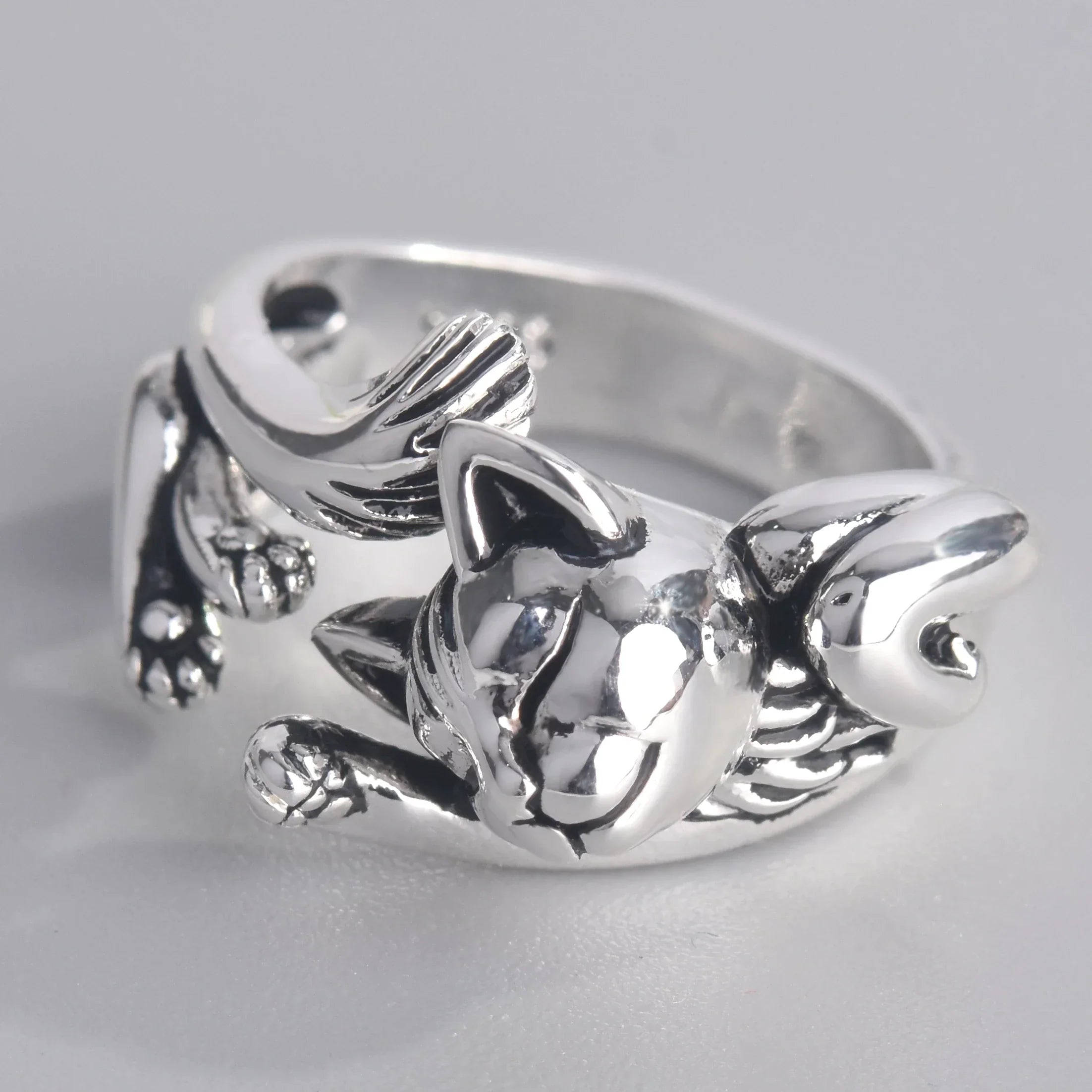 Bague Chat Chanceux (ajustable)
