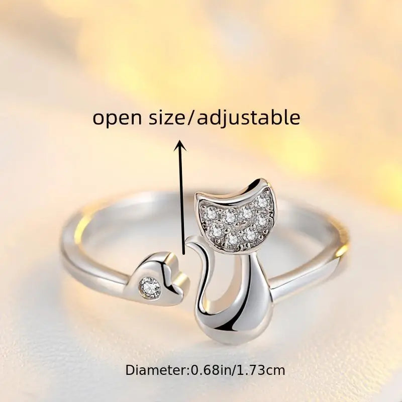 Bague de chat porte-bonheur