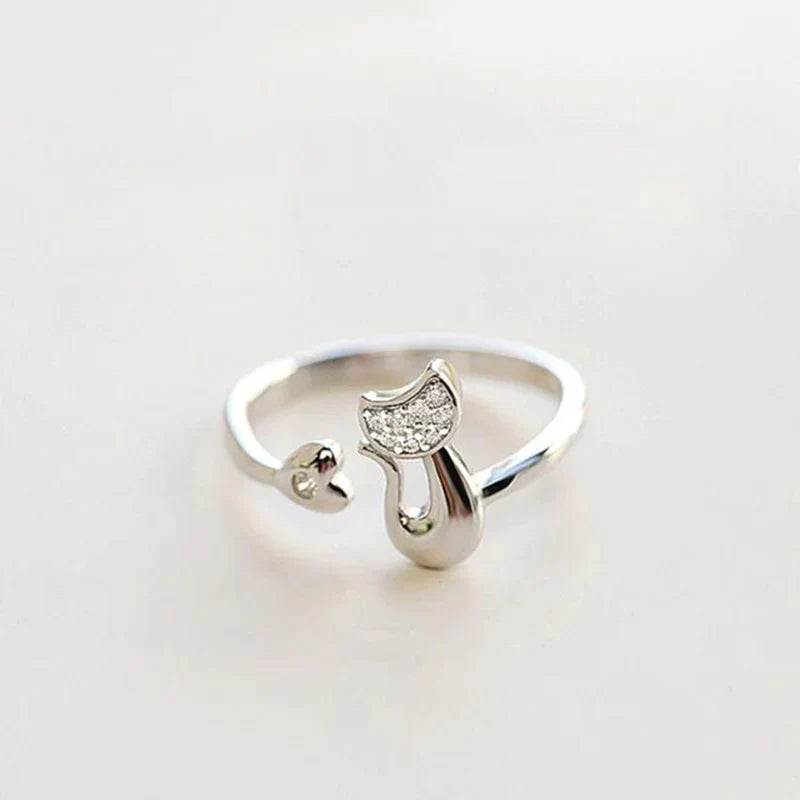 Bague de chat porte-bonheur